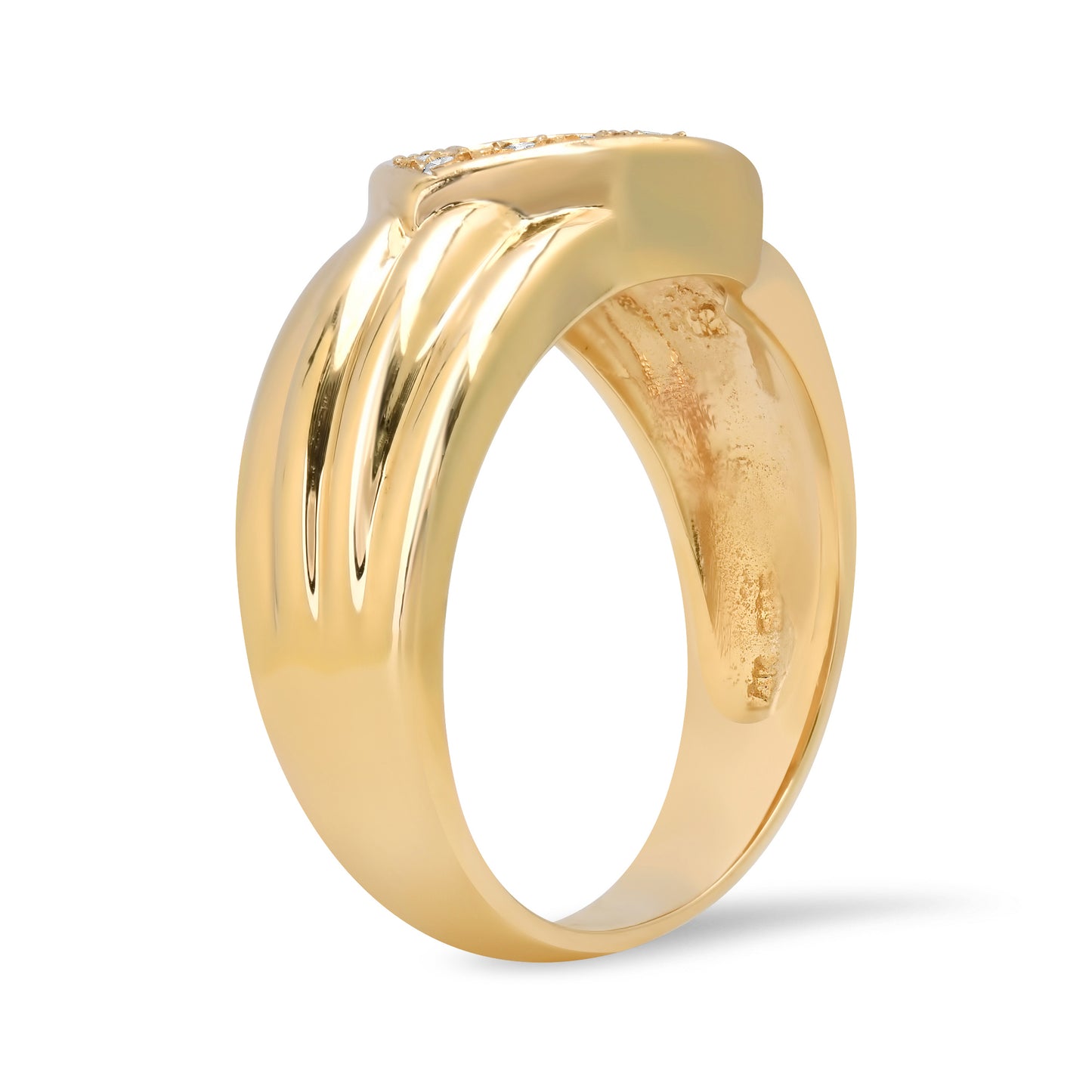 The Diamond 14K Belt Band Ring