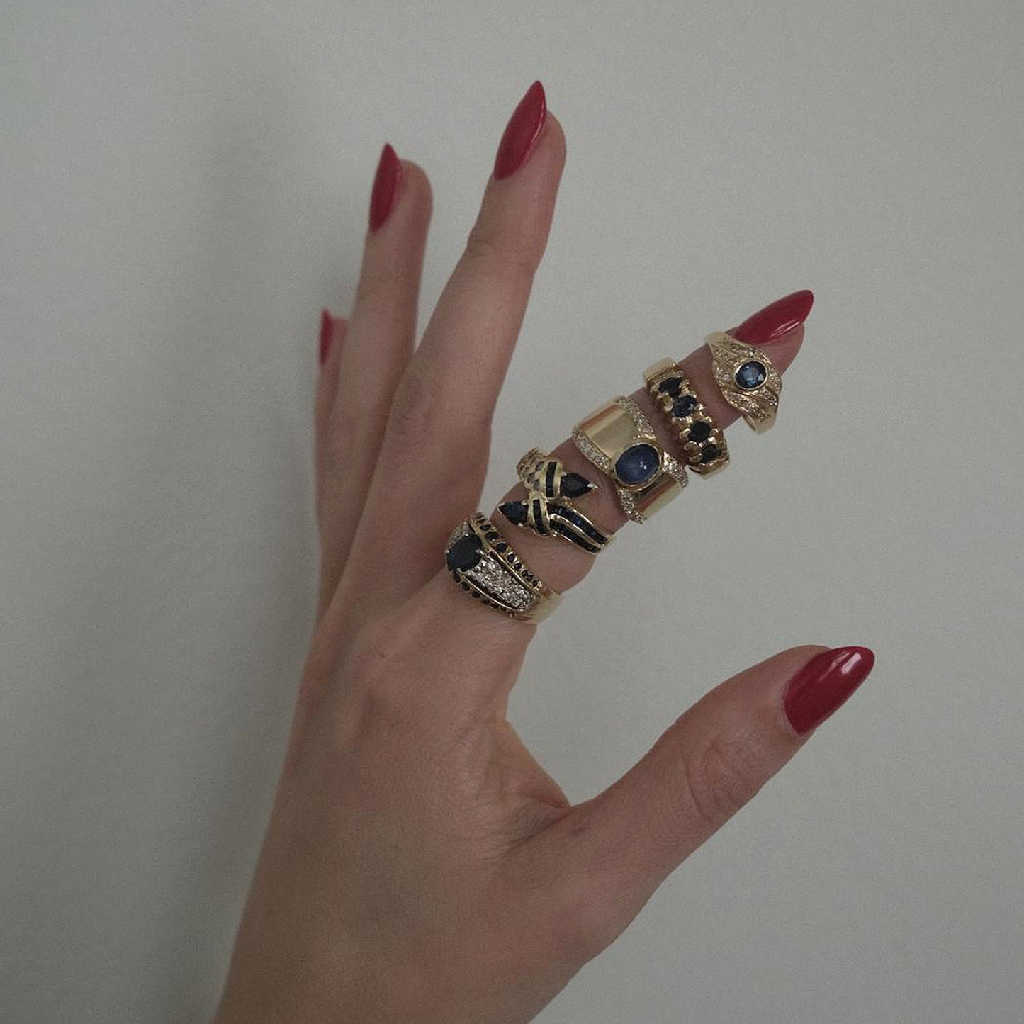 The Sapphire & Diamond 14K Princess Ring