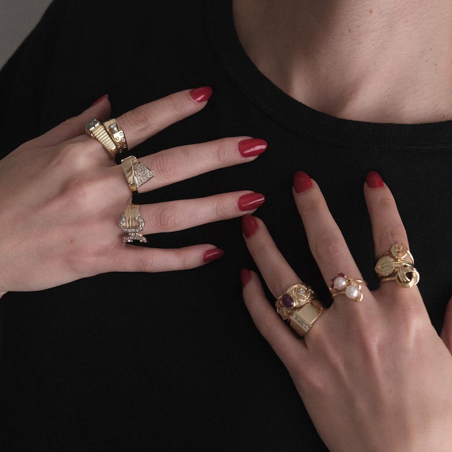 The Diamond 14K Belt Band Ring