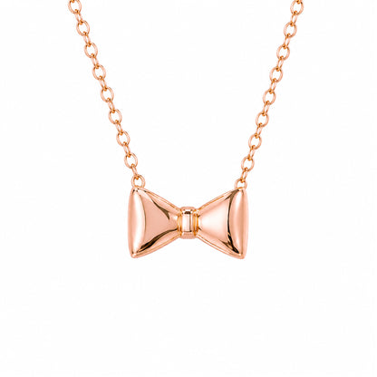 14K Gold Bowtie Necklace