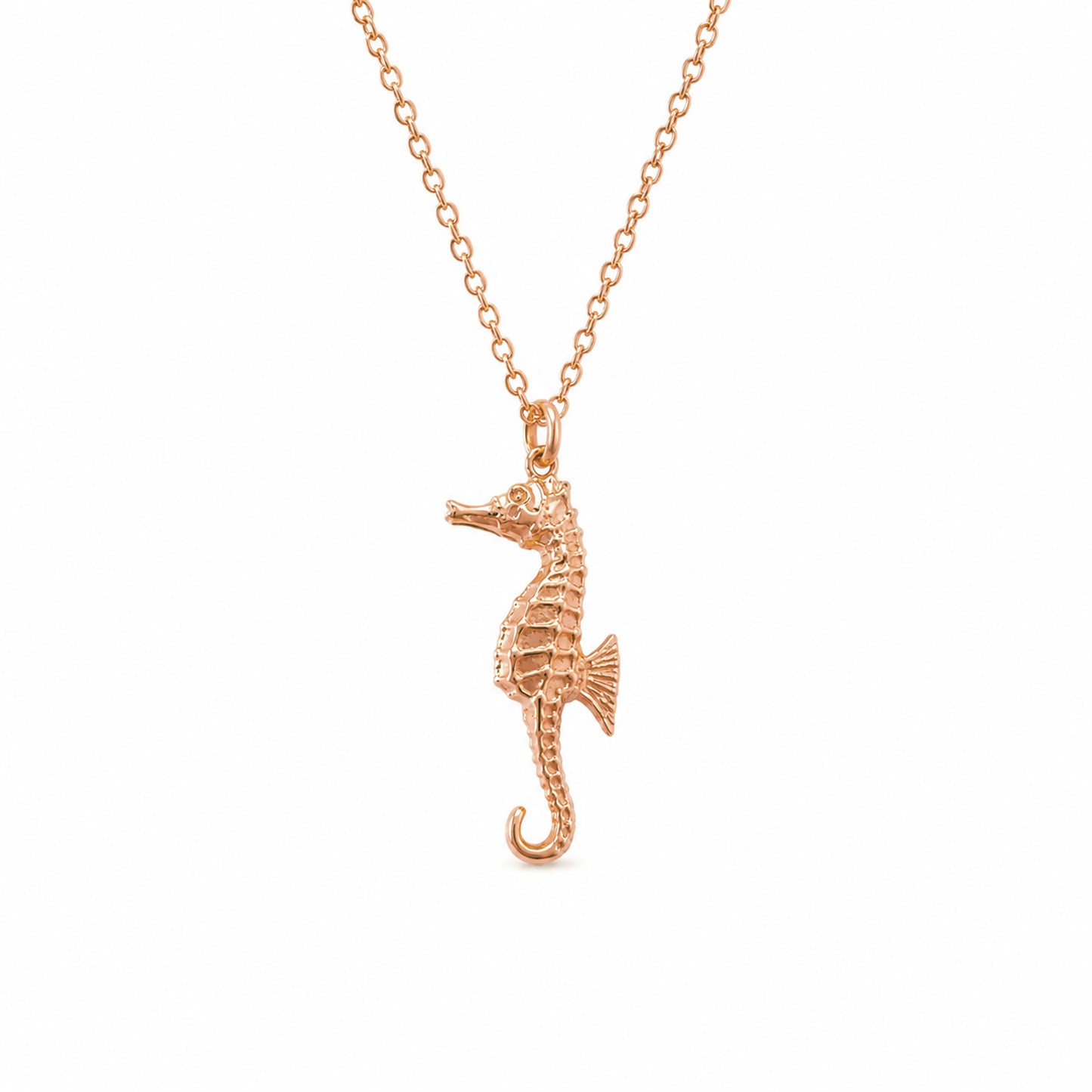 14K Gold XS Size Seahorse Pendant Necklace
