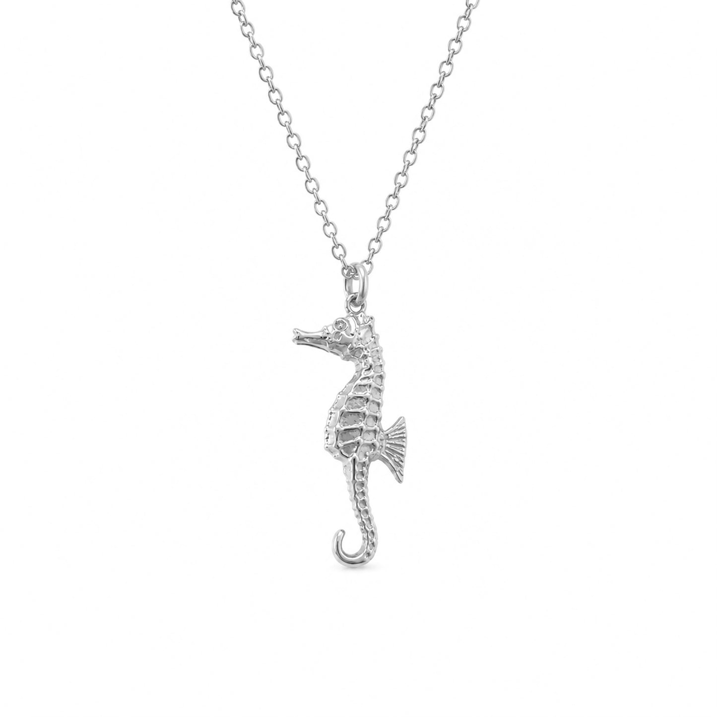 14K Gold XS Size Seahorse Pendant Necklace