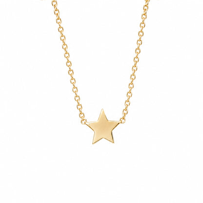 14K Gold XS Star Necklace