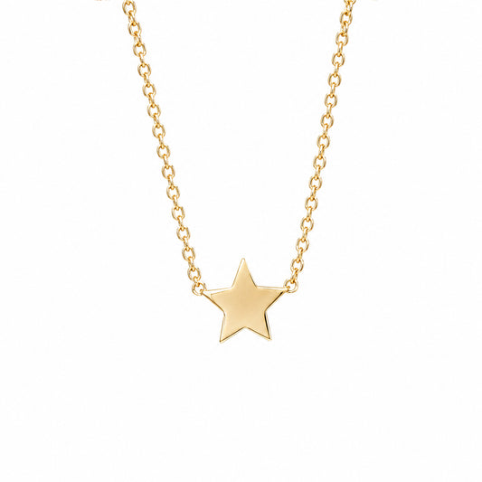 14K Gold XS Star Necklace