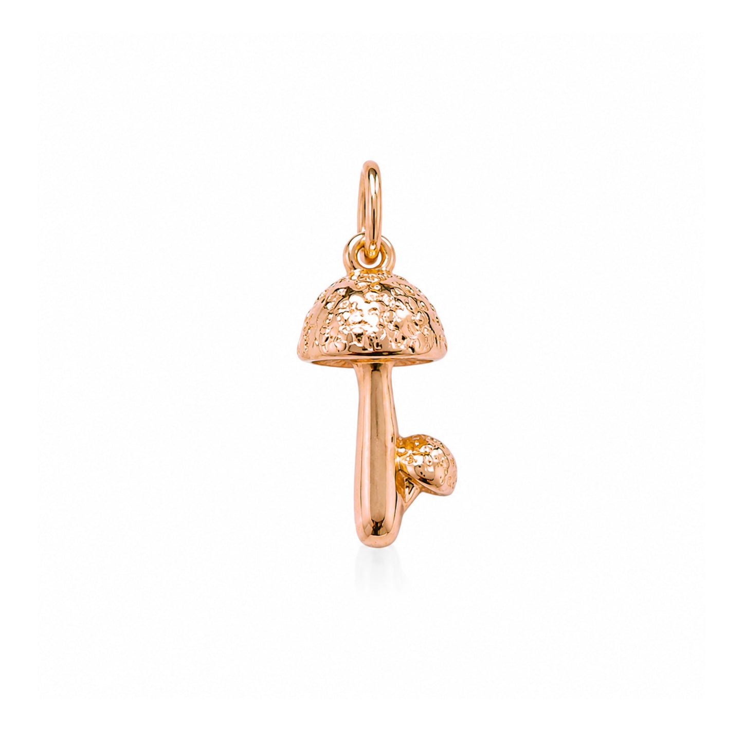 14K Gold Double Shroom Charm Pendant