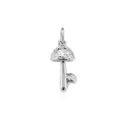 14K Gold Double Shroom Charm Pendant