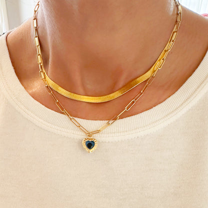 14K Gold Evil Eye Heart Shaped Charm Pendant ~ LIMITED EDITION