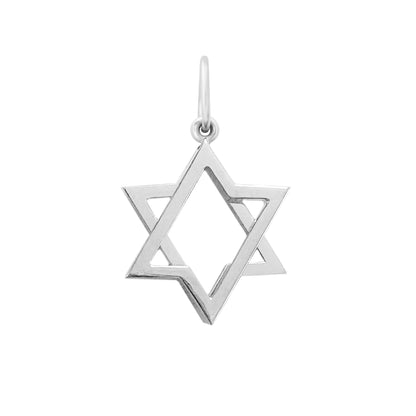 14K Gold Kinetic Star of David Charm Pendant