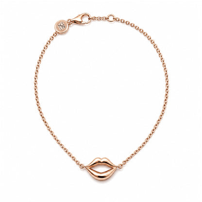 14K Gold Lip Pout Bracelet