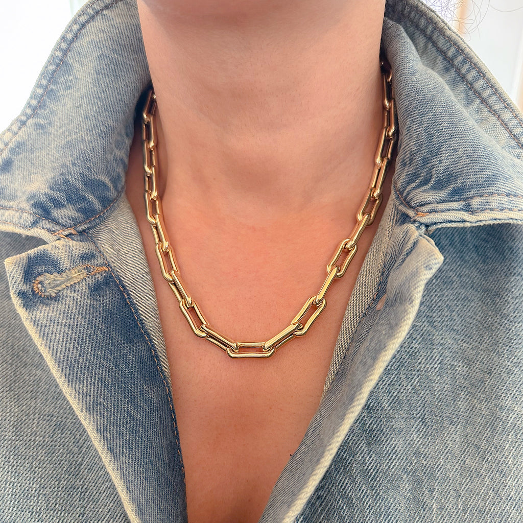 Buy Gold Toned Handcrafted Brass Necklace | AM1001/AMG1 | The loom
