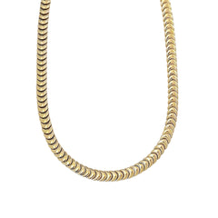 14K Gold Luna Link Chain Necklace