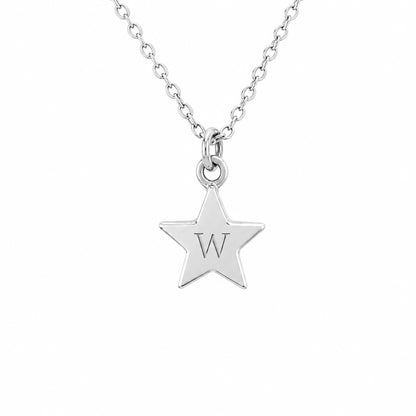 14K Gold Small Star Necklace (Engravable)