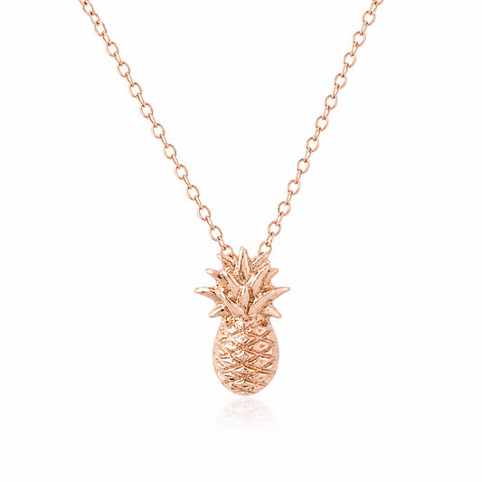 14K Gold Pineapple Necklace