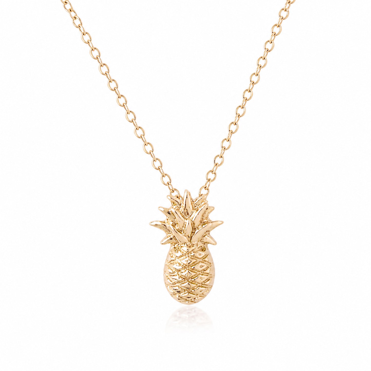 14K Gold Pineapple Necklace