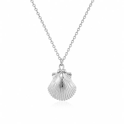 14K Gold Seashell Necklace