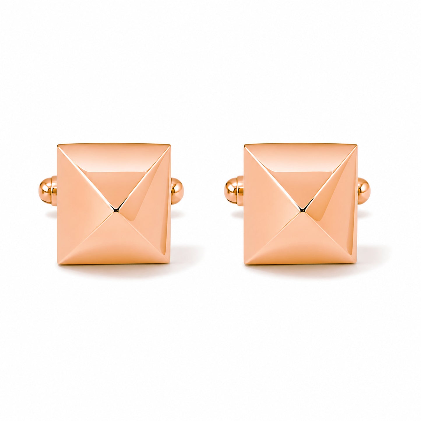 14K Gold XL Pyramid Spike Cufflinks