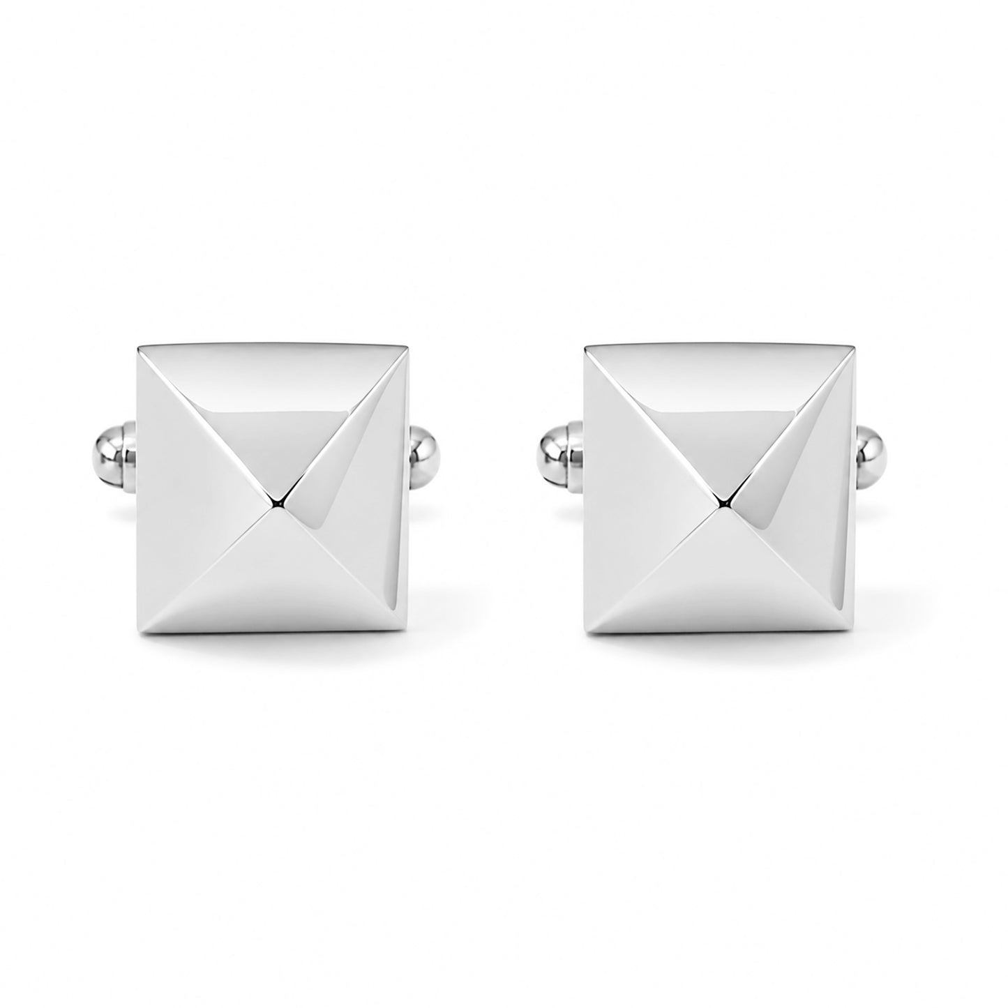 14K Gold XL Pyramid Spike Cufflinks