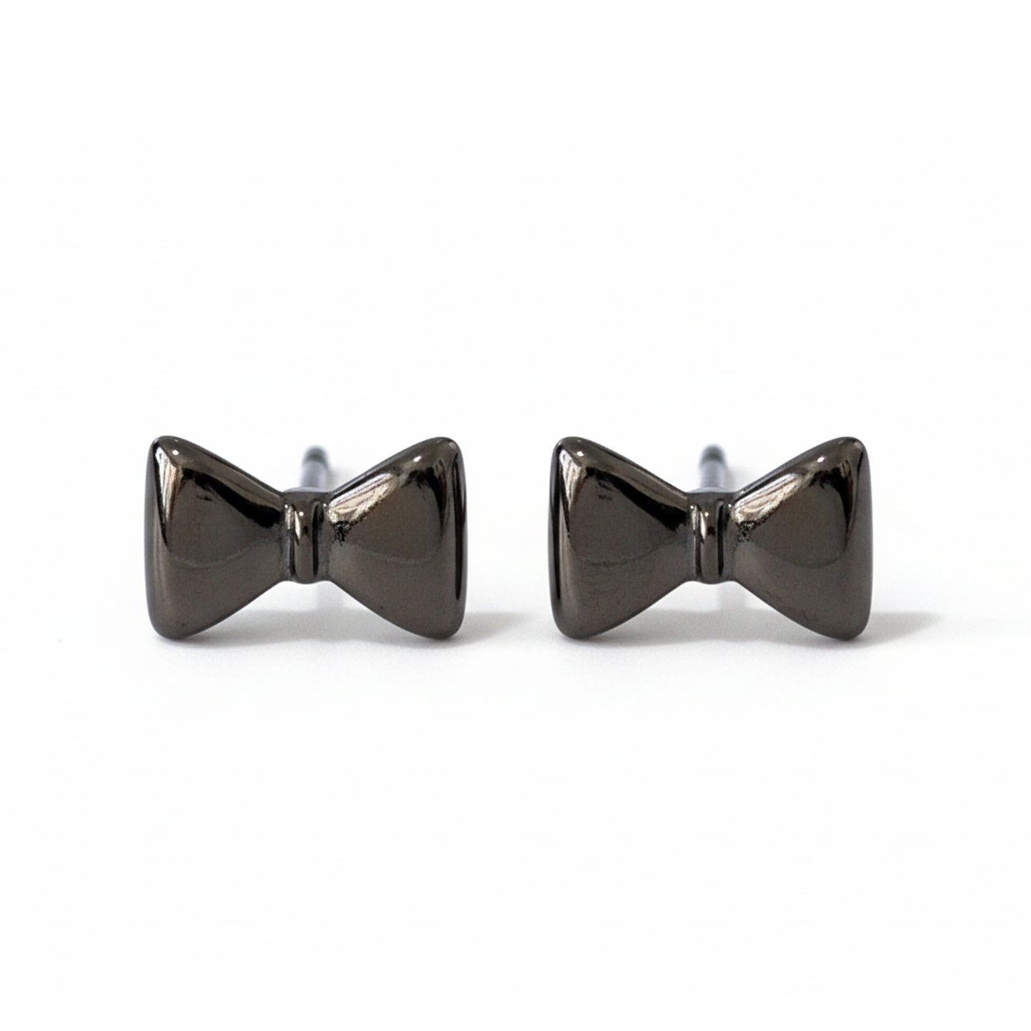 14K Gold Bowtie Stud Earrings