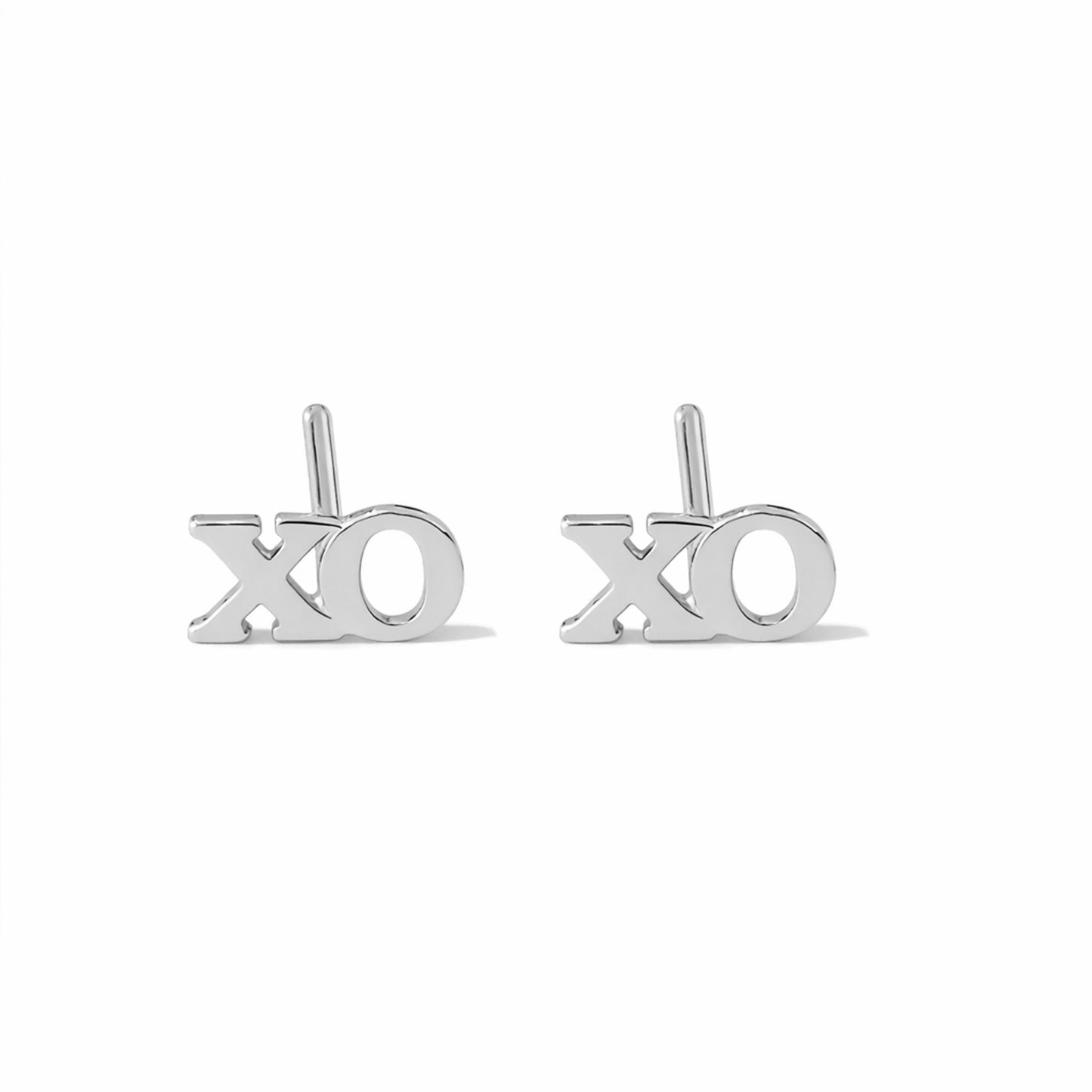 14K Gold 'XO' Stud Earrings