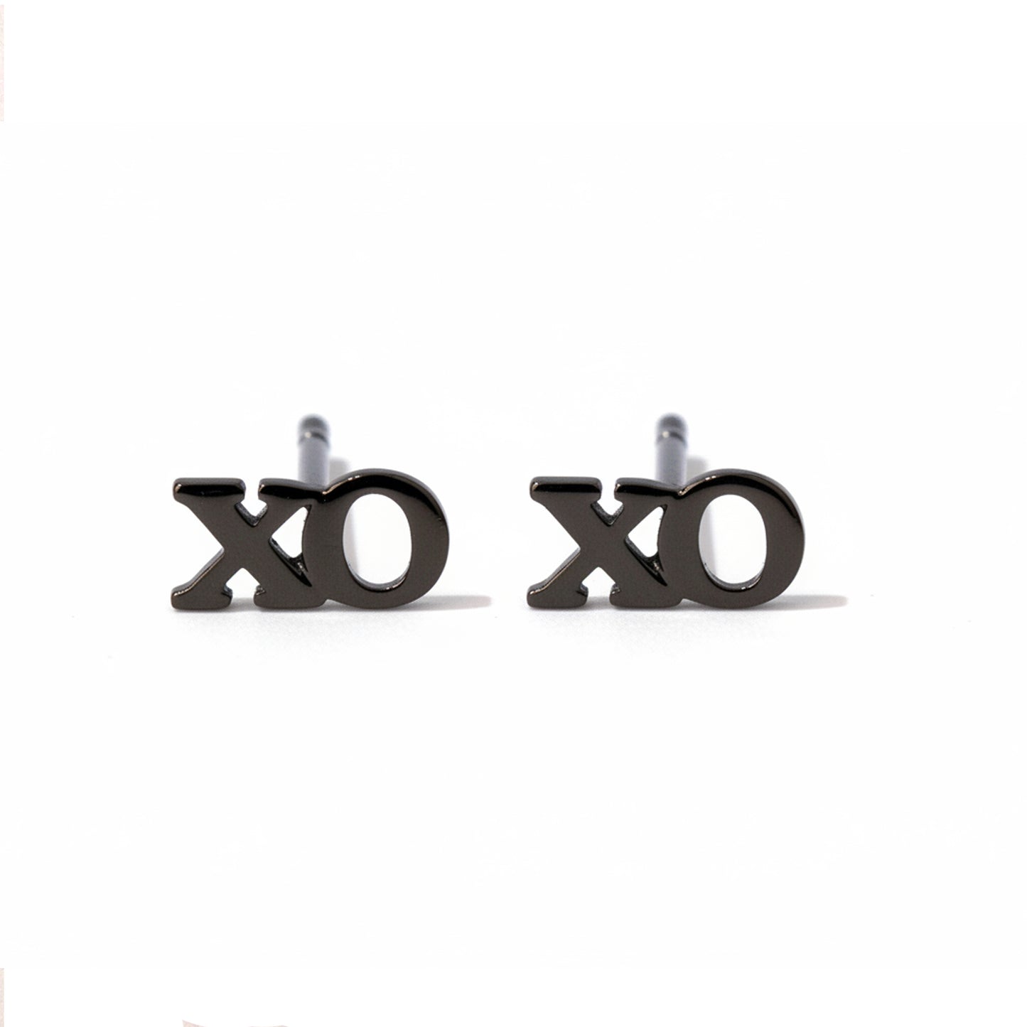 14K Gold 'XO' Stud Earrings
