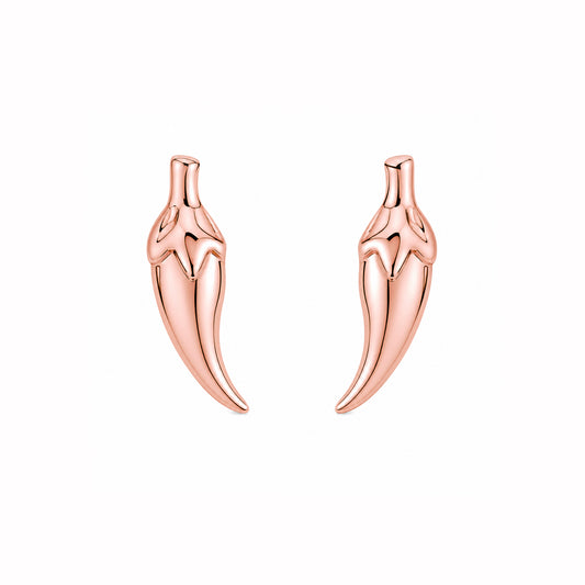 14K Gold XS Chili Pepper Stud Earrings