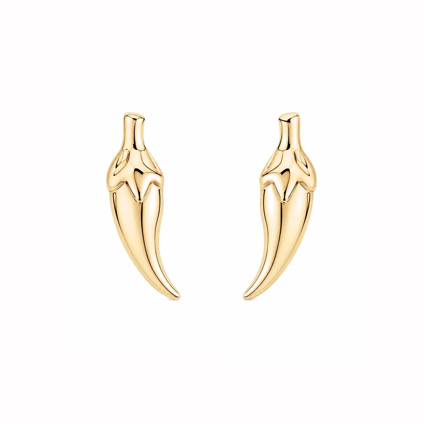 14K Gold XS Chili Pepper Stud Earrings