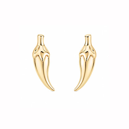 14K Gold XS Chili Pepper Stud Earrings