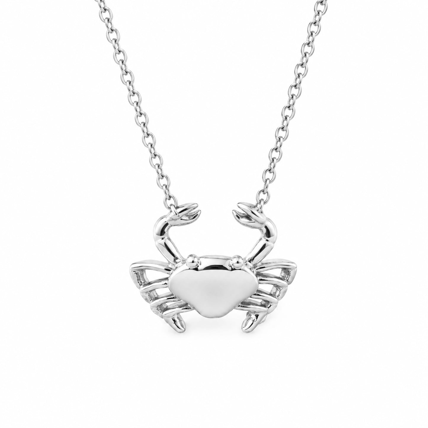 14K Gold XS Crab Necklace