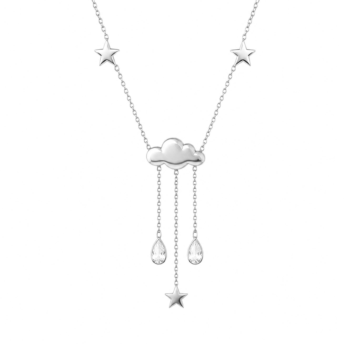 14K Gold Cloudy Dream Drop Necklace