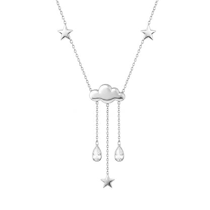 14K Gold Cloudy Dream Drop Necklace