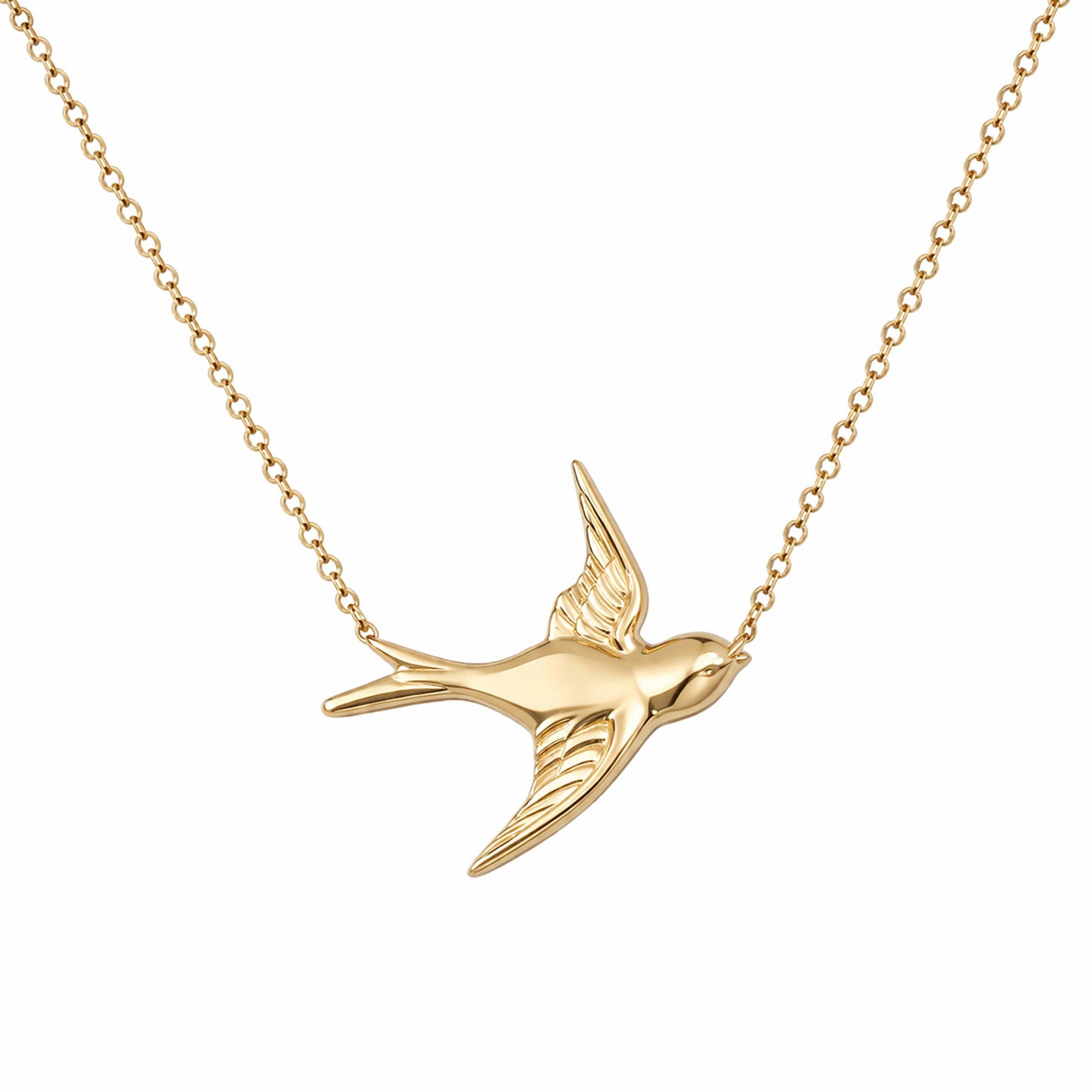 14K Gold Sparrow Necklace