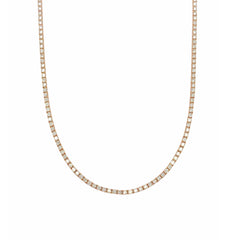 14K Gold Diamond Tennis Necklace