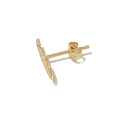 14K Gold XS Feather Stud Earring