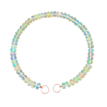 14K Gold Opal Beaded Bracelet