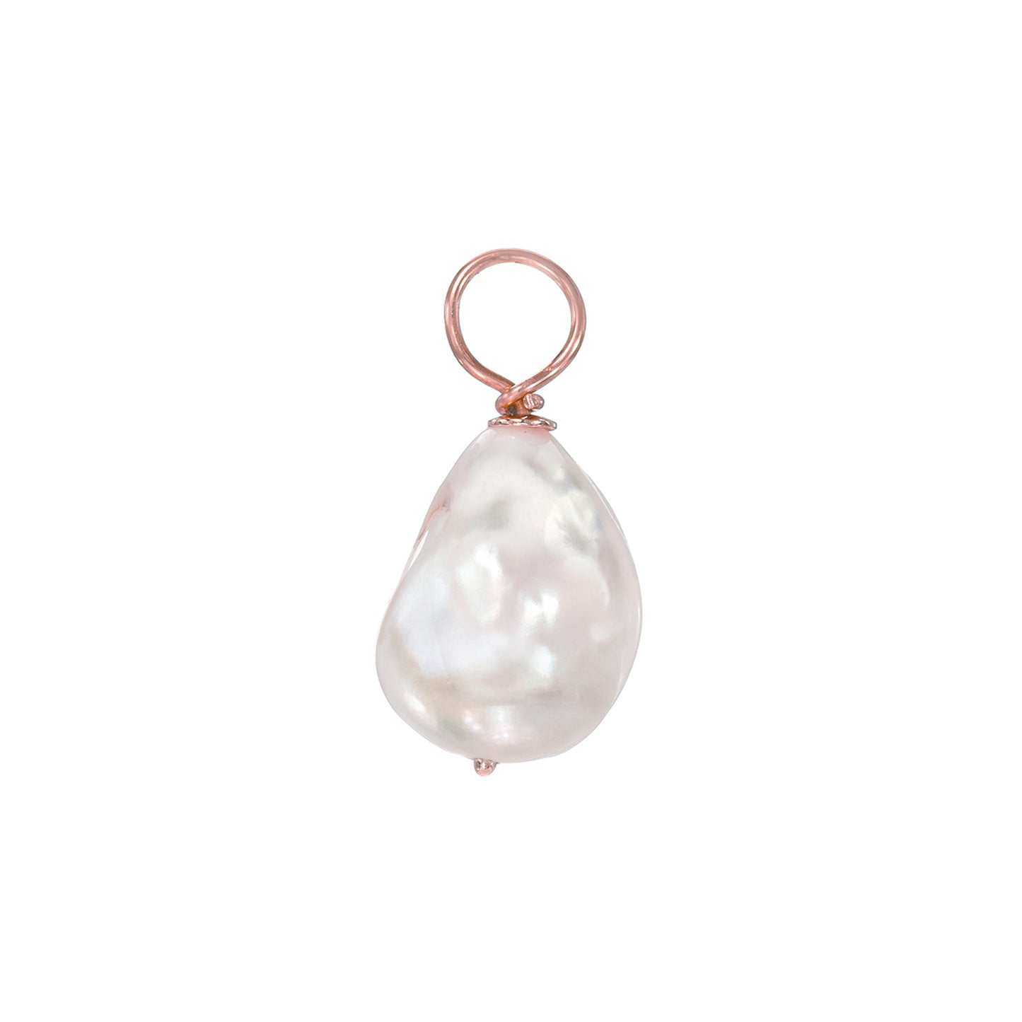 14K Gold Baroque Freshwater Cultured Pearl Pendant