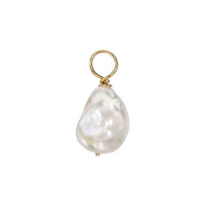 14K Gold Baroque Freshwater Cultured Pearl Pendant