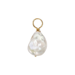 14K Gold Baroque Freshwater Cultured Pearl Pendant
