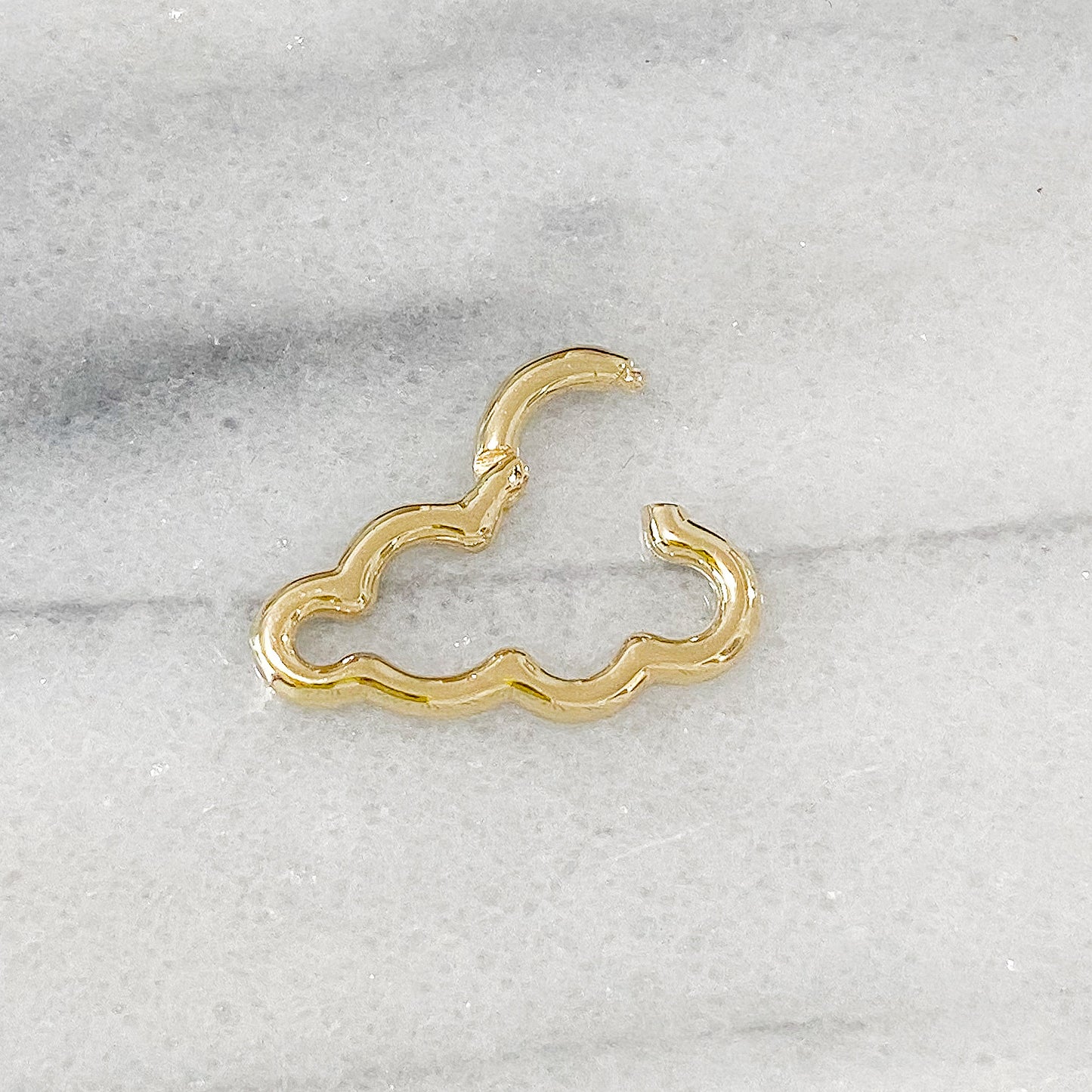 14K Gold Cloud Charm Enhancer