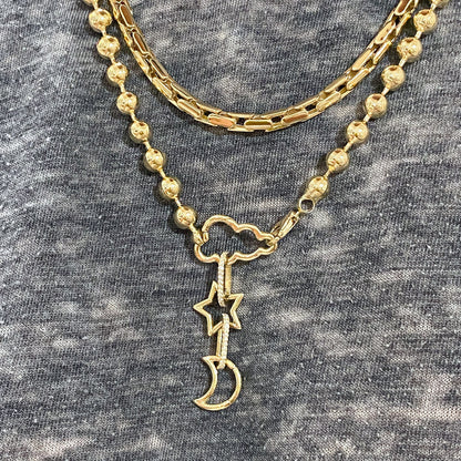 14K Gold Cloud Charm Enhancer