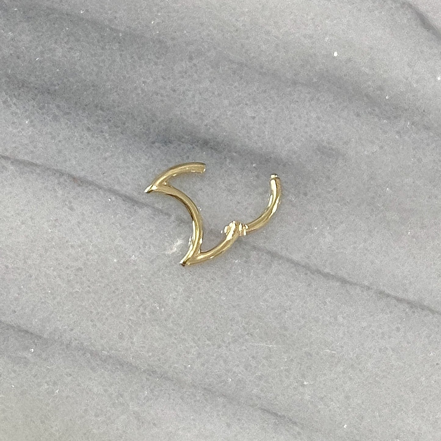 14K Gold Crescent Moon Charm Enhancer