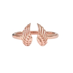14K Gold Double Wing Ring