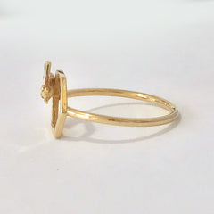 14K Gold Honeybee Ring