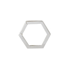 14K Gold Hexagon Charm Enhancer
