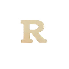 14K Gold Large Size Alphabet Letter Initial Single Stud Earring