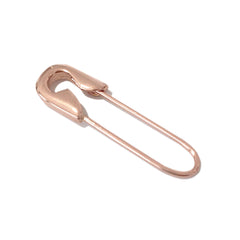 14K Gold Medium Size Safety Pin Earring