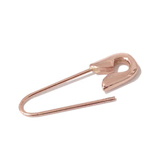 14K Gold Medium Size Safety Pin Earring