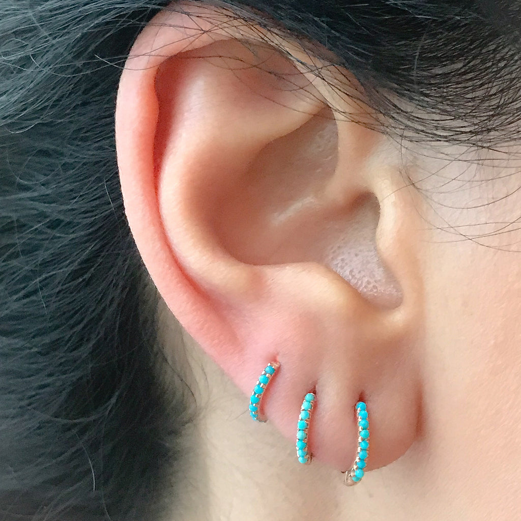 Prushia Cross Huggie Earring/Clip-On Earring Multicolor One Size