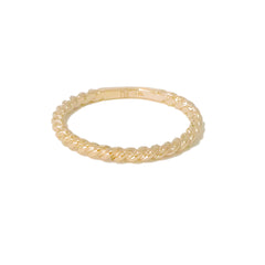 14K Gold Braided Rope Band Eternity Ring