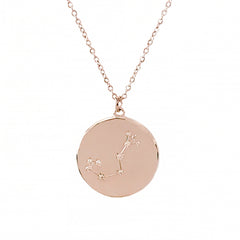 Zodiac Constellation Collection: Scorpio 14K Gold & Diamond Pendant Necklace