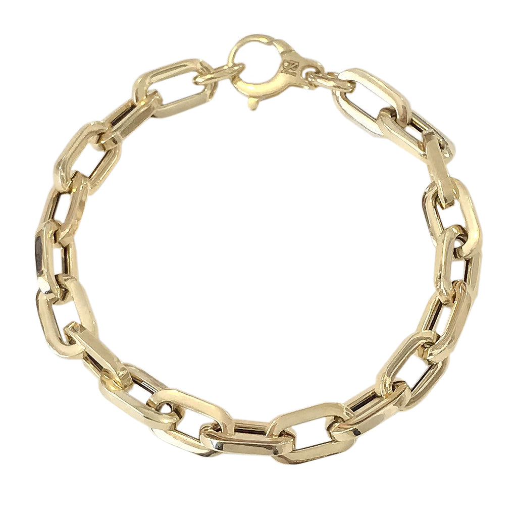 Chunky Oval Chain Bracelet 14K